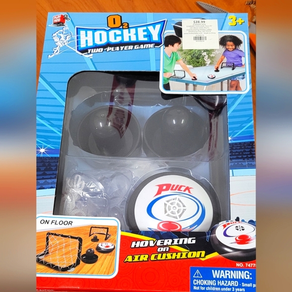 Hockey Two-Player Game - Black and White - Picture 1 of 2